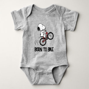 Peanuts Snoopy Bicycle Wheelie Romper