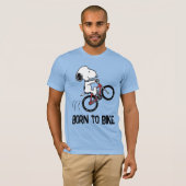 Peanuts | Snoopy Bicycle Wheelie T-shirt (Voorkant volledig)