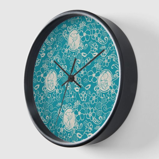 Peanuts | Snoopy Blauwgroen tropisch strandpatroon (Hoek)