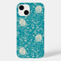 Peanuts | Snoopy Blauwgroen tropisch strandpatroon