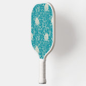 Peanuts | Snoopy Blauwgroen tropisch strandpatroon Pickleball Paddle (Links)