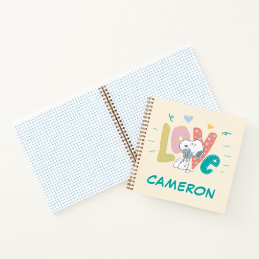 Peanuts | Snoopy Bloem Liefde Notitieboek (Binnen)