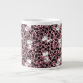 Peanuts | Snoopy Bloem Vine Patroon Grote Koffiekop (Voorkant)