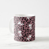 Peanuts | Snoopy Bloem Vine Patroon Koffiemok (Voorkant links)