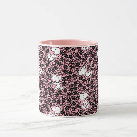 Peanuts | Snoopy Bloem Vine Patroon Mok (Midden)