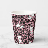 Peanuts | Snoopy Bloem Vine Patroon Papieren Bekers (Links)