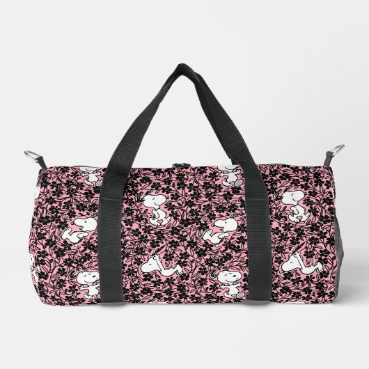 Peanuts | Snoopy Bloem Vine Patroon Plunjezak (Voorkant)