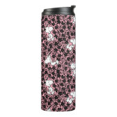 Peanuts | Snoopy Bloem Vine Patroon Thermosbeker (Gedraaid links)