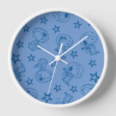 Peanuts | Snoopy Blue Space Astronaut Patroon (Voorkant)