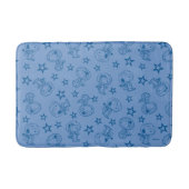 Peanuts | Snoopy Blue Space Astronaut Patroon Badmat (Voorkant)