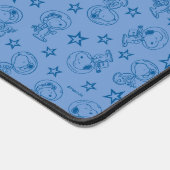 Peanuts | Snoopy Blue Space Astronaut Patroon Bureaumat (Hoek)