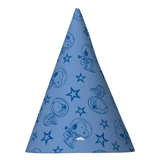 Peanuts | Snoopy Blue Space Astronaut Patroon Feesthoedjes (Rechts)