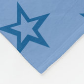 Peanuts | Snoopy Blue Space Astronaut Patroon Fleece Deken (Hoek)