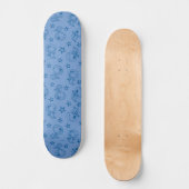 Peanuts | Snoopy Blue Space Astronaut Patroon Persoonlijk Skateboard (Voorkant)