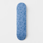 Peanuts | Snoopy Blue Space Astronaut Patroon Persoonlijk Skateboard (Voorkant)