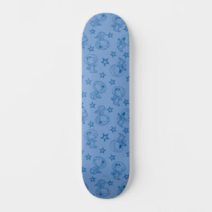Peanuts Snoopy Blue Space Astronaut Patroon Persoonlijk Skateboard