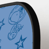 Peanuts | Snoopy Blue Space Astronaut Patroon Pickleball Paddle (Links Detail)