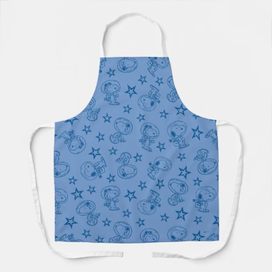 Peanuts | Snoopy Blue Space Astronaut Patroon Schort (Voorkant)