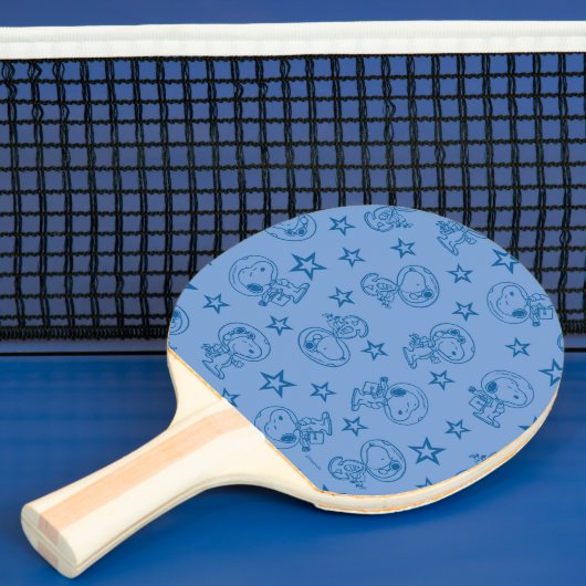 Peanuts | Snoopy Blue Space Astronaut Patroon Tafeltennisbatje (Insitu)