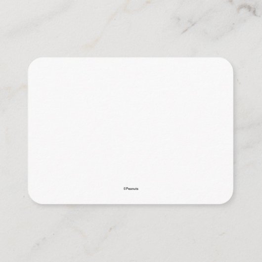 Peanuts Snoopy - Books for Baby Invitation Informatiekaartje (Achterkant)