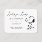 Peanuts Snoopy - Books for Baby Invitation Informatiekaartje (Voorkant)