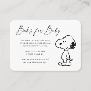 Peanuts Snoopy - Books for Baby Invitation Informatiekaartje
