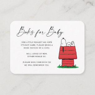 Peanuts Snoopy - Books for Baby Invitation Informatiekaartje