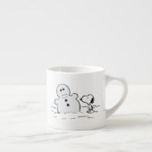Peanuts | Snoopy bouwt een sneeuwpop Espresso Kop (Rechts)
