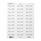 Peanuts | Snoopy bouwt een sneeuwpop Etiket (Full Sheet)