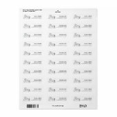 Peanuts | Snoopy bouwt een sneeuwpop Etiket (Full Sheet)