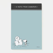 Peanuts | Snoopy bouwt een sneeuwpop Jouw naam toe Post-it® Notes (Voorkant)