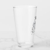 Peanuts | Snoopy bouwt een sneeuwpop | Jouw namen Glas (Rechts)