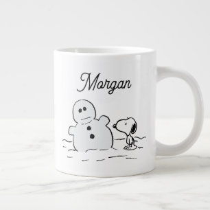 Peanuts   Snoopy bouwt een sneeuwpop   Jouw namen  Grote Koffiekop