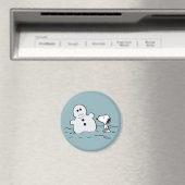 Peanuts | Snoopy bouwt een sneeuwpop Magneet (Insitu (Vaatwasser))