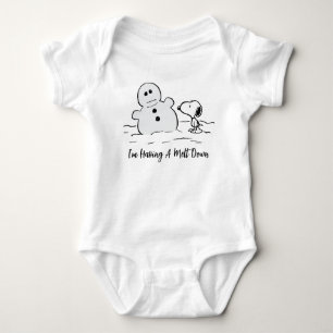 Peanuts Snoopy bouwt een sneeuwpop Romper