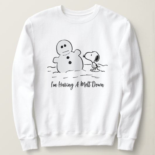 Peanuts | Snoopy bouwt een sneeuwpop Trui (Design voorkant)