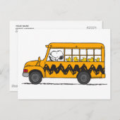 Peanuts | Snoopy Bus Driver Briefkaart (Voorkant / Achterkant)