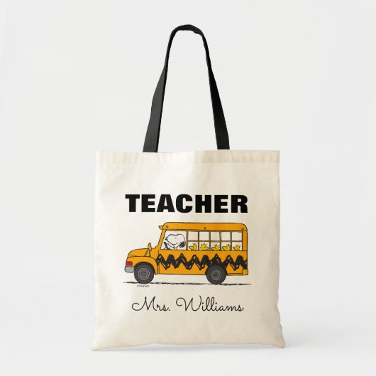 Peanuts | Snoopy Bus Driver Docent Tote Bag (Voorkant)