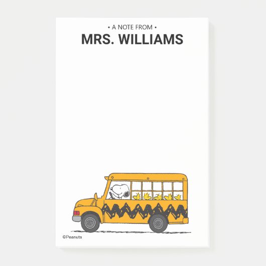 Peanuts | Snoopy Bus Driver Post-it® Notes (Voorkant)