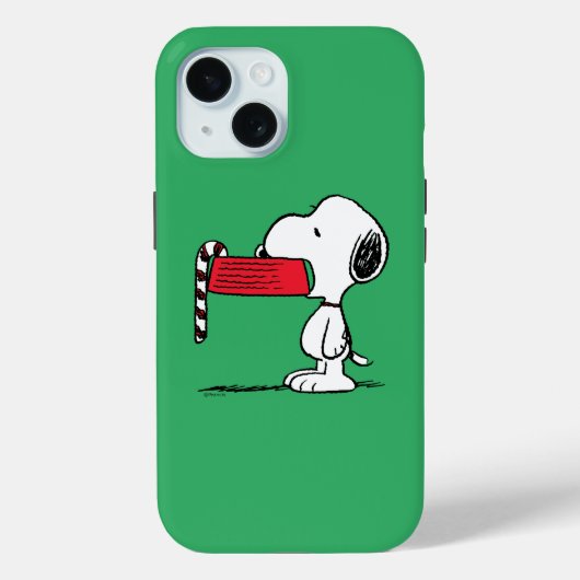 Peanuts | Snoopy Candy Cane Food Dish Case-Mate iPhone Case (Achterkant)