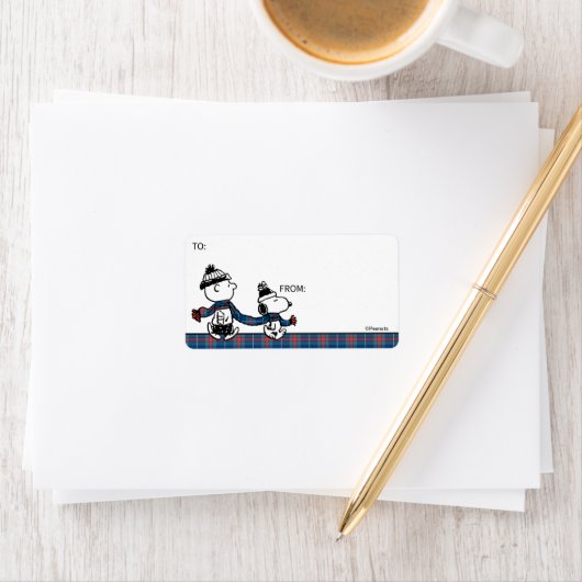 Peanuts | Snoopy & Charlie Brown Cadeau Label (Insitu)