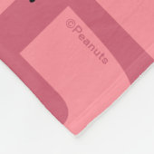 Peanuts | Snoopy & Charlie Brown Half & Half Dance Fleece Deken (Hoek)