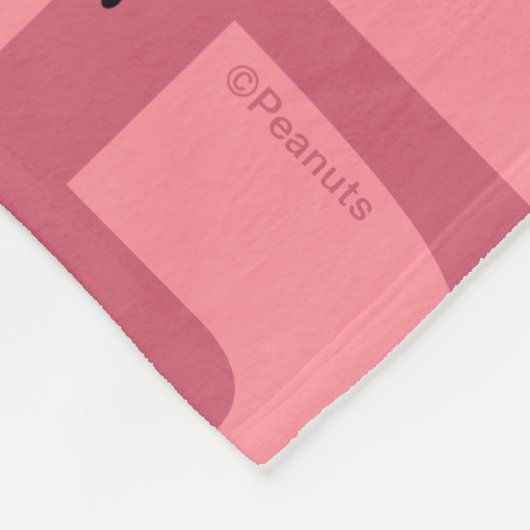 Peanuts | Snoopy & Charlie Brown Half & Half Dance Fleece Deken (Hoek)
