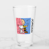 Peanuts | Snoopy & Charlie Brown Half & Half Dance Glas (Voorkant)