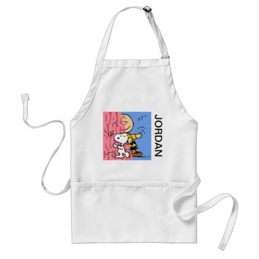 Peanuts | Snoopy & Charlie Brown Half & Half Dance Standaard Schort (Voorkant)