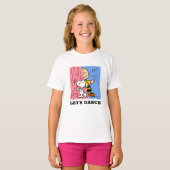 Peanuts | Snoopy & Charlie Brown Half & Half Dance T-shirt (Voorkant volledig)