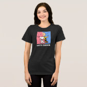 Peanuts | Snoopy & Charlie Brown Half & Half Dance Tri-Blend Shirt (Voorkant volledig)