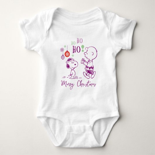 Peanuts | Snoopy & Charlie Brown Ho Ho Romper (Voorkant)