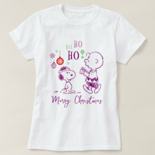 Peanuts   Snoopy & Charlie Brown Ho Ho T-shirt