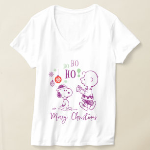 Peanuts Snoopy & Charlie Brown Ho Ho T-shirt